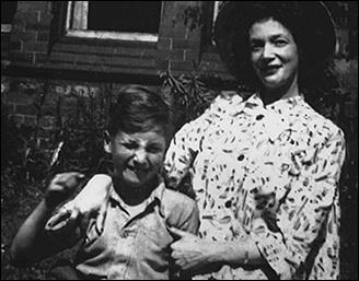 John Lennon with his mother, Julia Stanley.