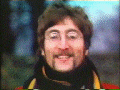 John Lennon as he appeared in the Strawberry Fields Forever promo film of the sixties.