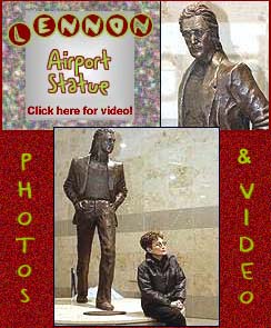 John Lennon Liverpool Airport Statue
